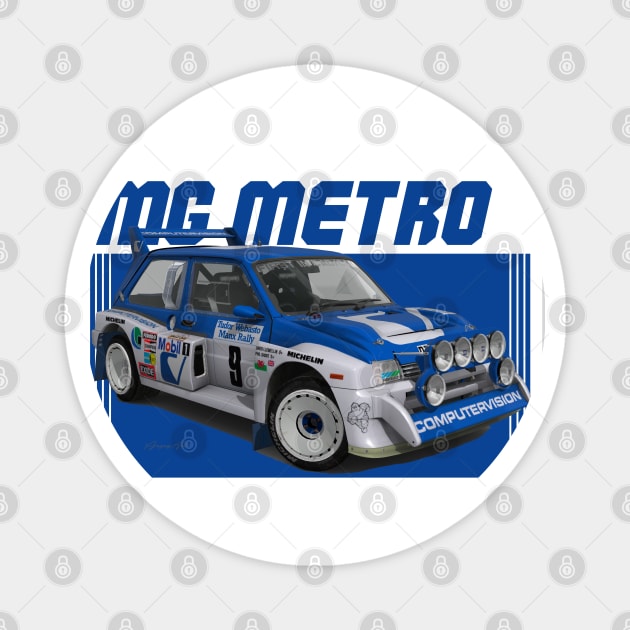 MG Metro Manx Magnet by PjesusArt